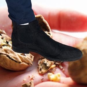 H&M Black Suede Chelsea Boots